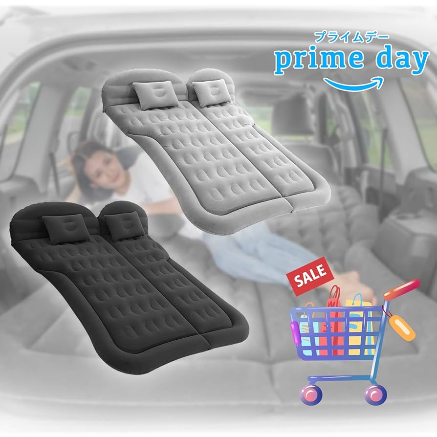 エアマット　キャンプ　車内泊　マットレス Amazon.co.jp: Snowon 車中泊マット エアマット 車内泊 エアー